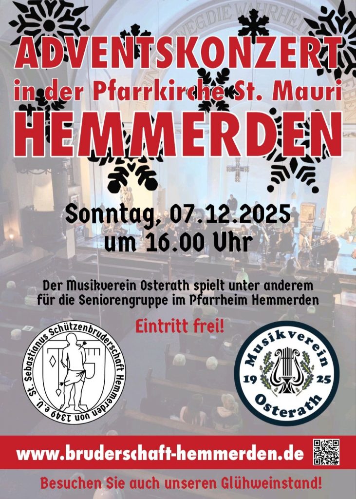 Adventskonzert am 07.12.2025 in St. Mauri Hemmerden