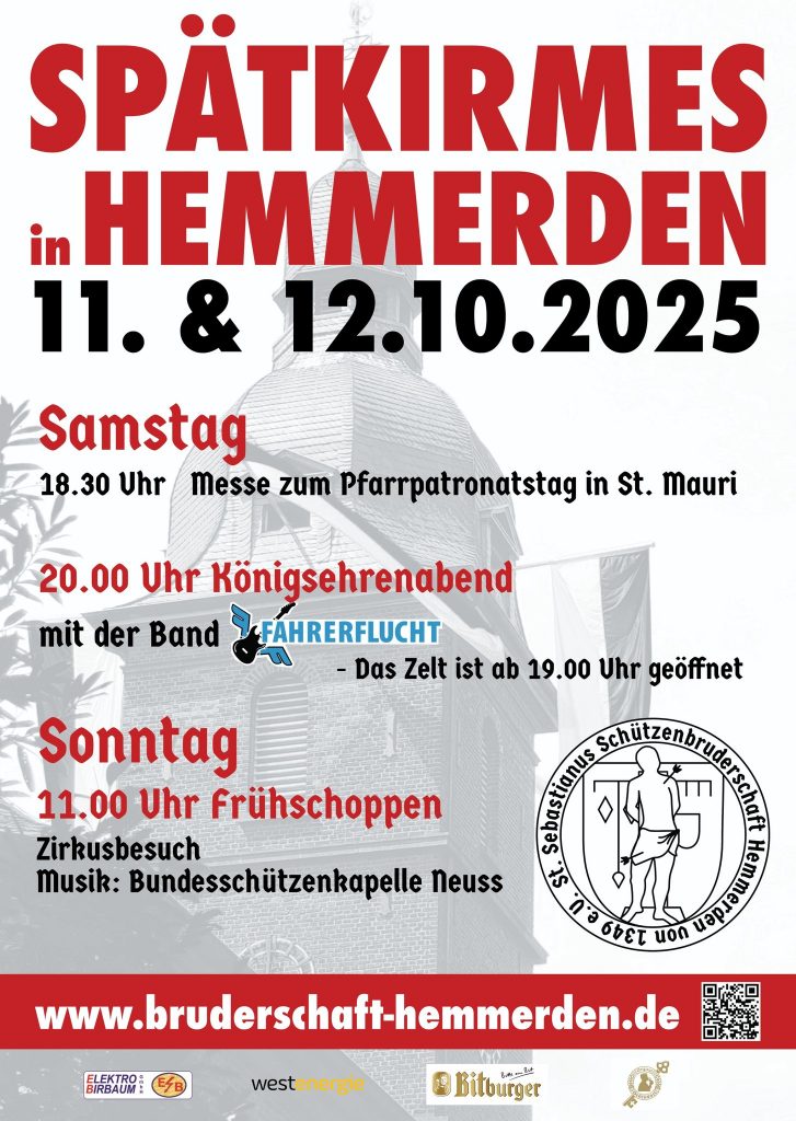 Spätkirmes in Hemmerden 11. & 12.10.2025
